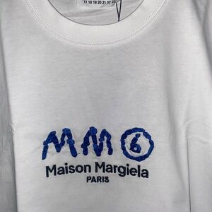 Maison Margiela White Embroidered Tee